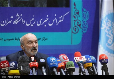 نشست خبری رئیس دانشگاه تهران