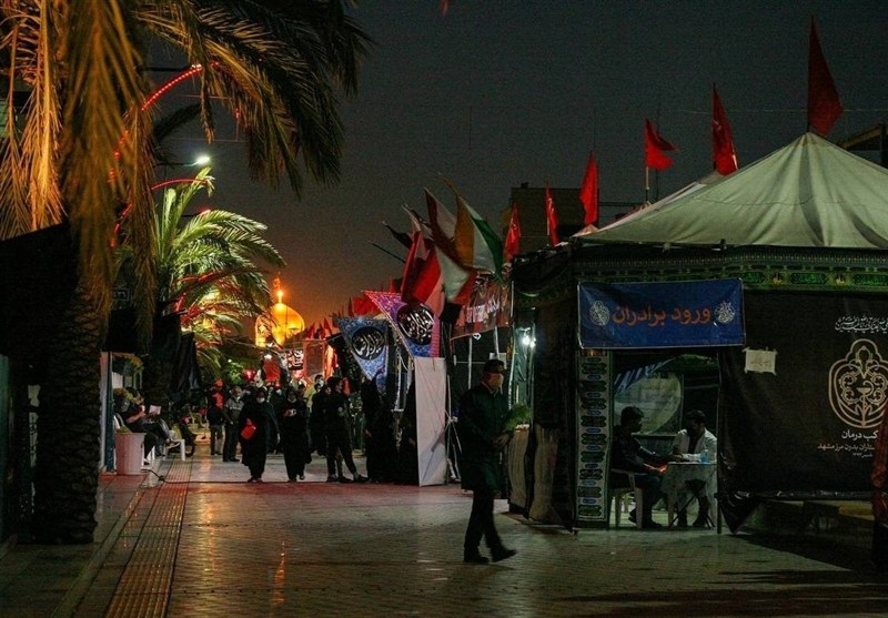 برپایی 6 موکب بزرگ اسکان در اطراف حرم مطهر امام رضا (ع)