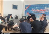 حضور پروانه رضا قلی زاده، مدیرکل کتابخانه‌های عمومی اردبیل در نمایندگی خبرگزاری تسنیم