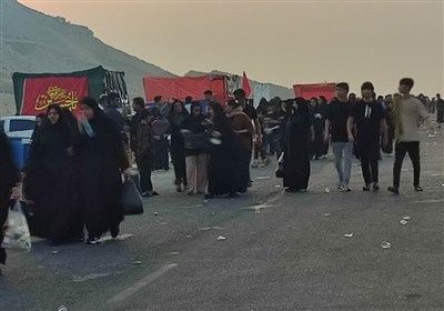 مراسم،اربعين،جاماندگان،حضور،امامزاده،حسيني،عظيم،مسير،برگزار، ...