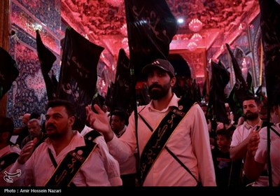 عزاداری موکب بنی عامر در بین‌الحرمین