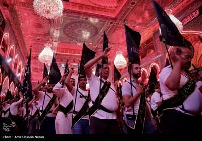 عزاداری موکب بنی عامر در بین‌الحرمین