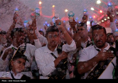 عزاداری موکب بنی عامر در بین‌الحرمین