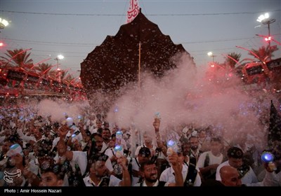 عزاداری موکب بنی عامر در بین‌الحرمین