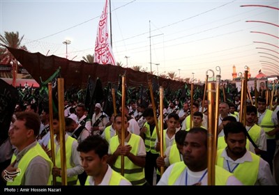 عزاداری موکب بنی عامر در بین‌الحرمین