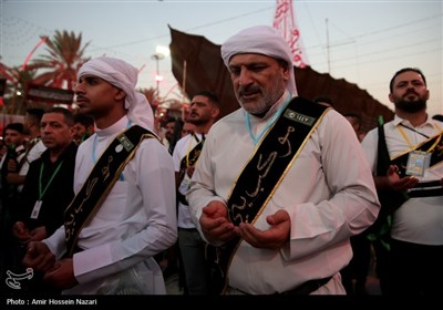 عزاداری موکب بنی عامر در بین‌الحرمین