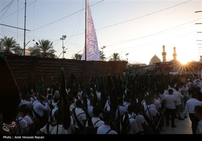 عزاداری موکب بنی عامر در بین‌الحرمین
