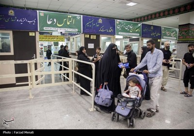 بازگشت زایران اربعین حسینی از مرز خسروی