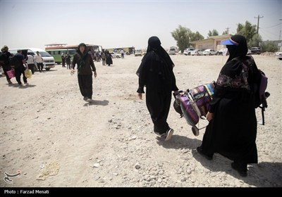 بازگشت زایران اربعین حسینی از مرز خسروی