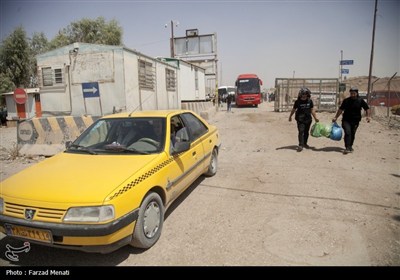 بازگشت زایران اربعین حسینی از مرز خسروی