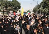 مراسم پیادهروی جاماندگان اربعین حسینی در کرمانشاه