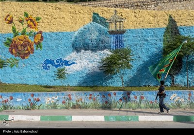 پیاده روی جاماندگان اربعین حسینی در خرم آباد