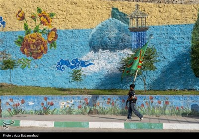 پیاده روی جاماندگان اربعین حسینی در خرم آباد