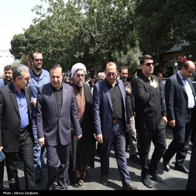 پیاده‌روی دلدادگان حسینی اربعین در قزوین