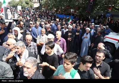 پیاده‌روی دلدادگان حسینی اربعین در قزوین