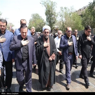 پیاده‌روی دلدادگان حسینی اربعین در قزوین