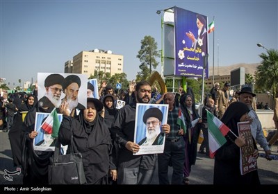 راهپیمایی جاماندگان اربعین حسینی در شیراز