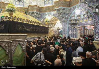 اربعین در حرم بانوی کرامت