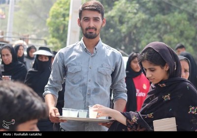 پیاده‌ روی جاماندگان اربعین در بخش توکهور میناب