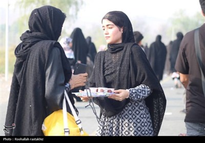 پیاده‌ روی جاماندگان اربعین در بخش توکهور میناب