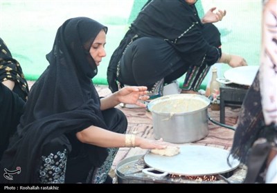 پیاده‌ روی جاماندگان اربعین در بخش توکهور میناب