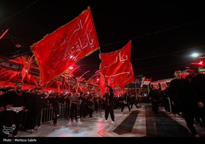 عزاداری هیات ها در کربلای معلی در آستانه اربعین حسینی(ع)