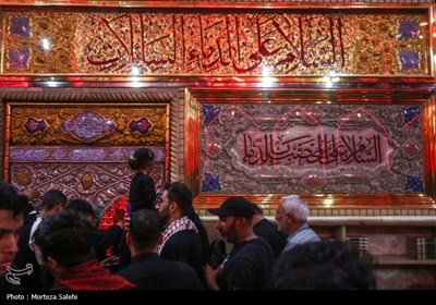 حرم مطهر امام حسین (ع) در شب اربعین
