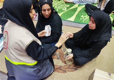 خدمت رسانی موکب درمانی حضرت ابوالفضل بسیج جامعه پزشکی لرستان در کربلا و نجف