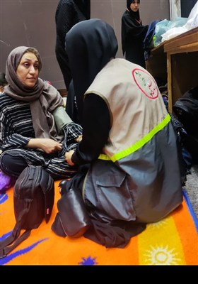 خدمت رسانی موکب درمانی حضرت ابوالفضل بسیج جامعه پزشکی لرستان در کربلا و نجف