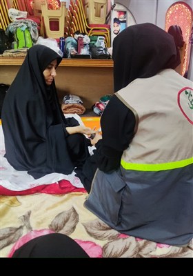 خدمت رسانی موکب درمانی حضرت ابوالفضل بسیج جامعه پزشکی لرستان در کربلا و نجف