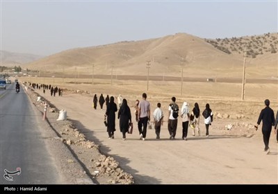 پیاده‌روی بزرگ جاماندگان اربعین در کوهدشت