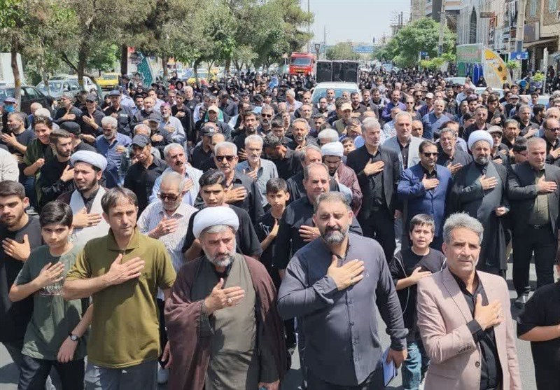 پیاده‌روی باشکوه جاماندگان اربعین به عشق کربلا در رباط کریم+ فیلم