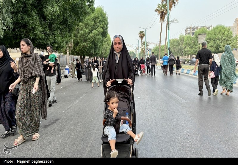 حضور گسترده جاماندگان اربعین در بندرعباس؛ گام‌هایی از خلیج فارس تا یاد کربلا+فیلم