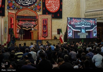 مراسم سوگواری اربعین حسینی در سومین حرم اهل بیت (ع)