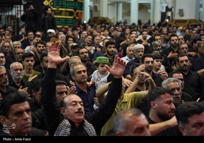 مراسم سوگواری اربعین حسینی در سومین حرم اهل بیت (ع)