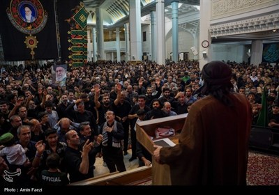 مراسم سوگواری اربعین حسینی در سومین حرم اهل بیت (ع)