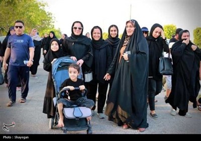 پیاده‌روی دلدادگان و جاماندگان اربعین در بوشهر