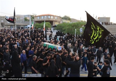 تشییع شهید جاویدالاثر اقتدار ملی یونس نوفرستی در نوفرست