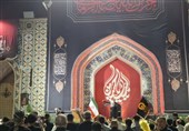 مراسم عزاء حاشدة للزائرین العرب فی الحرم الرضوی لیلة الأربعین الحسینی