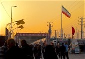 شلمچه قلب اربعین/ قدردانی موکب‌داران از خادمین شاهچراغ(ع)