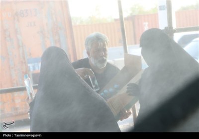 خدمات‌رسانی قرارگاه شهید حاجی‌زاده قزوین در مرز مهران