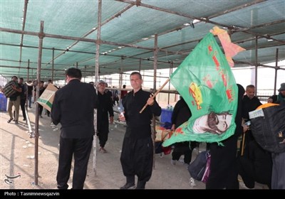 خدمات‌رسانی قرارگاه شهید حاجی‌زاده قزوین در مرز مهران