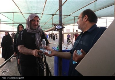 خدمات‌رسانی قرارگاه شهید حاجی‌زاده قزوین در مرز مهران