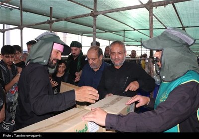 خدمات‌رسانی قرارگاه شهید حاجی‌زاده قزوین در مرز مهران