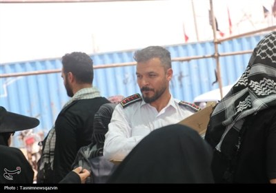 خدمات‌رسانی قرارگاه شهید حاجی‌زاده قزوین در مرز مهران