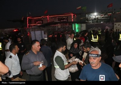 خدمات‌رسانی قرارگاه شهید حاجی‌زاده قزوین در مرز مهران