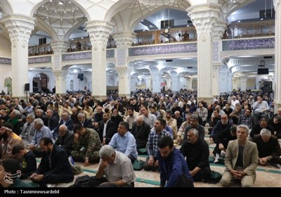 حضور گسترده مردم انقلابی در نماز سیاسی‌ ـ عبادی جمعه اردبیل