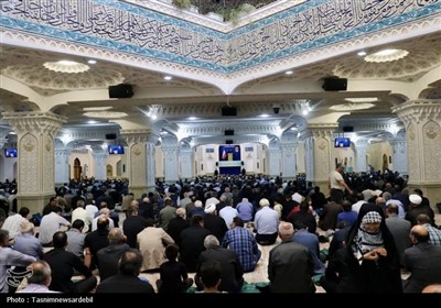حضور گسترده مردم انقلابی در نماز سیاسی‌ ـ عبادی جمعه اردبیل