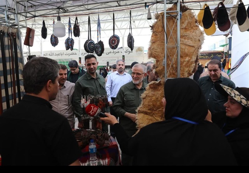 ‌راه‌اندازی بازارچه صنایع دستی در مسیر بازگشت زائران در مرز مهران+فیلم
