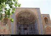 ایوان جنوبی مسجد جامع عتیق قزوین مرمت شد